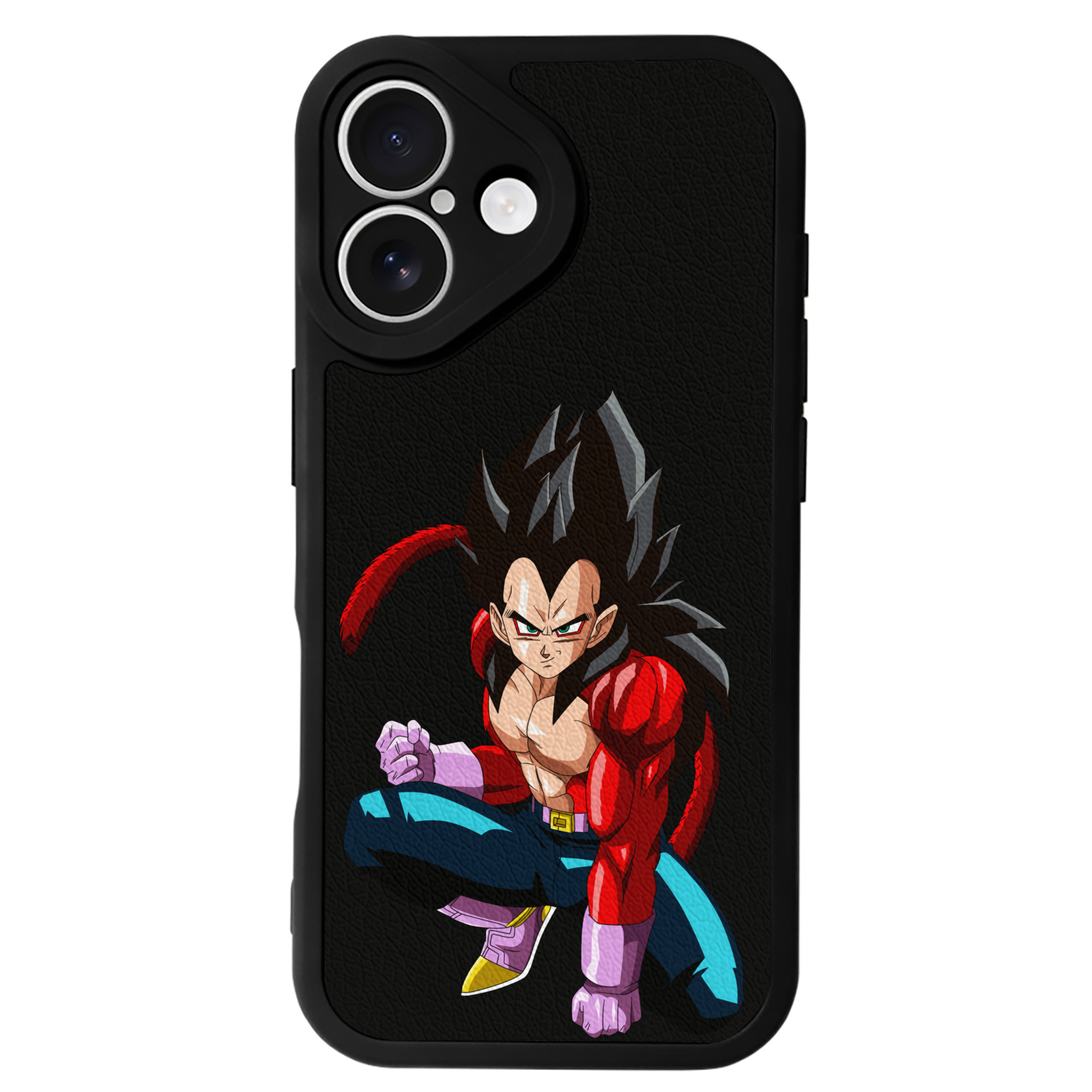 （画像用） ドラゴンボール ベジータ四世（Bejīta Yonsei）DRAGON BALL Vegeta IV 【iPhone 16シリーズ対応】シリコンスマホケース（レザー調） 材質：シリコン